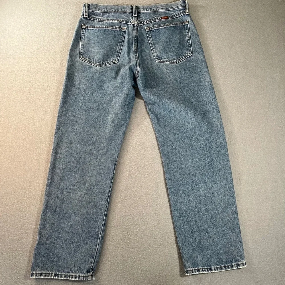 Rustler Mens Regular Fit Straight Leg Medium Wash Denim Jeans‎ 87619SW 33x30